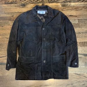 Old Navy brown suede jacket XL